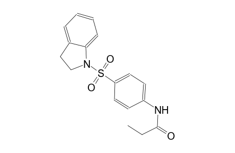 N-[4-(2,3-dihydro-1H-indol-1-ylsulfonyl)phenyl]propanamide