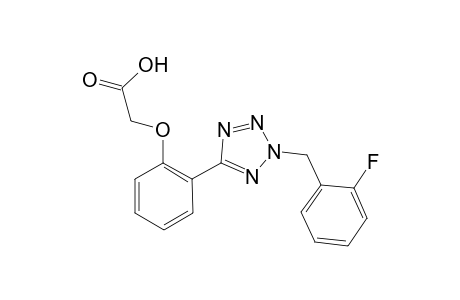 Acetic acid, 2-[2-[2-[(2-fluorophenyl)methyl]-2H-1,2,3,4-tetrazol-5-yl]phenoxy]-