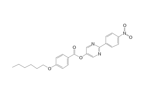 5-(4-Hexyloxybenzoyloxy)-2-(4-nitrophenyl)pyrimidine