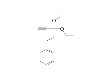 3,3-DIETHOXY-5-PHENYLPENT-1-YNE