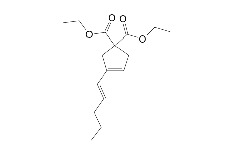 (E)-3-(1-PENTENYL)-3-CYCLOPENTENE-1,1-DICARBOXYLIC-ACID-DIETHYLESTER