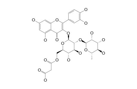 QUERCETIN-3-O-(2''-O-ALPHA-RHAMNOPYRANOSYL-6''-O-MALONYL)-BETA-D-GLUCOPYRANOSIDE