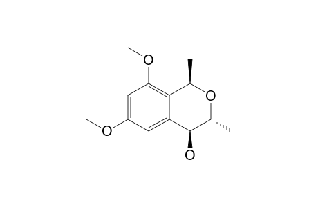 rel-(1R,3R,4S)-4-Hydroxy-6,8-dimethoxy-1,3-dimethylisochromane
