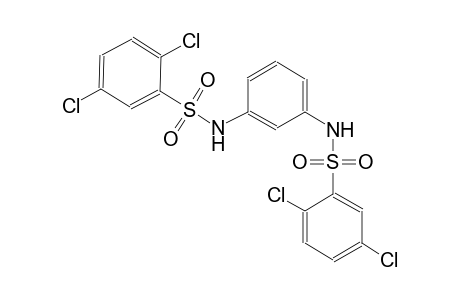 2,5-dichloro-N-(3-{[(2,5-dichlorophenyl)sulfonyl]amino}phenyl)benzenesulfonamide