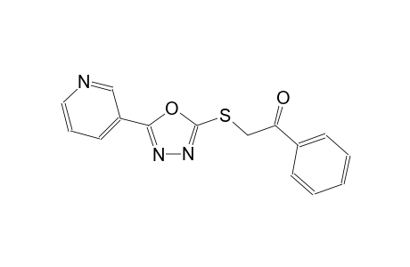 Ethanone, 1-phenyl-2-(5-pyridin-3-yl-[1,3,4]oxadiazol-2-ylsulfanyl)-