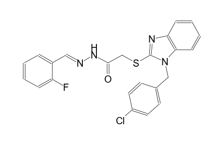 acetic acid, [[1-[(4-chlorophenyl)methyl]-1H-benzimidazol-2-yl]thio]-, 2-[(E)-(2-fluorophenyl)methylidene]hydrazide