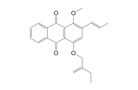 4-(2''-ETHYLPROP-2''-ENYLOXY)-1-METHOXY-2-(PROP-1'-ENYL)-ANTHRAQUINONE