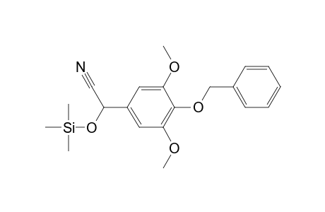 2-(4-benzyloxy-3,5-dimethoxyphenyl)-2-(trimethylsilyloxy)acetonitrile