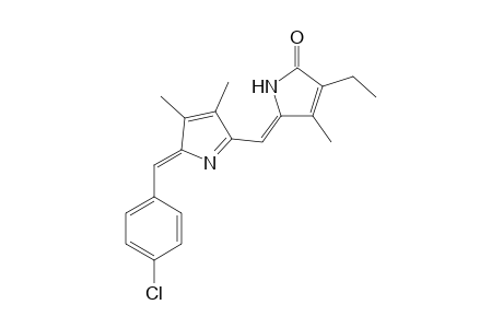 2H-Pyrrol-2-one, 5-[[2-[(4-chlorophenyl)methylene]-3,4-dimethyl-2H-pyrrol-5-yl]methylene]-3-ethyl-1,5-dihydro-4-methyl-, (Z,Z)-