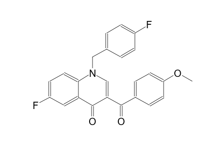 4(1H)-quinolinone, 6-fluoro-1-[(4-fluorophenyl)methyl]-3-(4-methoxybenzoyl)-