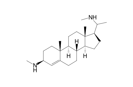 Pregn-4-ene-3,20-diamine, N,N'-dimethyl-, (3.beta.)-