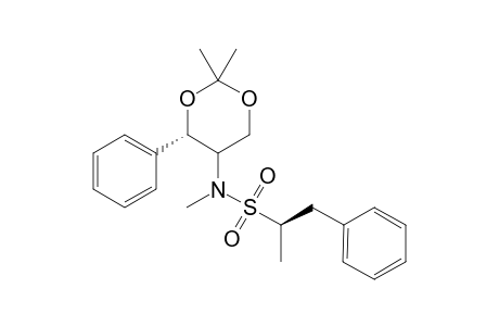 N-[2',2'-Dimethyl-4'-phenyl-1',3'-dioxan-5'-yl]-(N,.alpha.-dimethylbenzene)-ethanesulfonamide