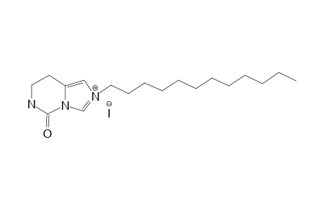 2-(1-DODECANYL)-5-OXO-5,6,7,8-TETRAHYDRO-IMIDAZO-[1,5-C]-PYRIMIDINIUM-IODIDE