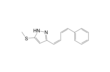 5-Methylthio-3-(4-phenyl-1,3-butadienyl)pyrazole