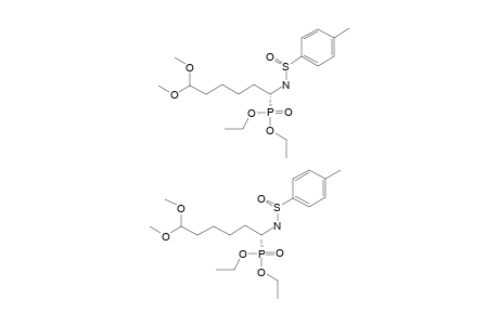 (S-(S),R)-(+)-O,O-DIETHYL-N-(PARA-TOLUENESULFINYL)-1-AMINO-6,6-DIMETHOXYHEXYLPHOSPHONATE
