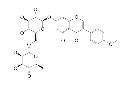 BIOCHANIN-A-7-O-ALPHA-L-RHAMNOPYRANOSYL-(1->6)-BETA-D-GLUCOPYRANOSIDE