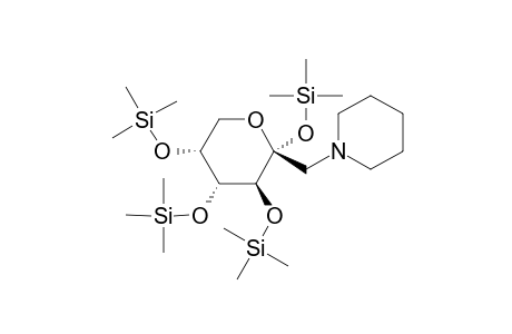.beta.-D-fructopyranose, 1-desoxy-1-piperidino-tetrakis-O-(trimethylsilyl)-