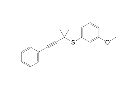 (3-Methoxyphenyl) (2-Methyl-4-phenylbut-3-yn-2-yl) Sulfide