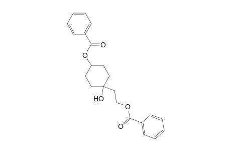 4-Benzoyloxy-1-(2-benzoyloxyethyl)cyclohexan-1-ol
