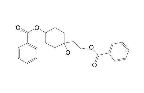 4-Benzoyloxy-1-(2-benzoyloxyethyl)cyclohexan-1-ol