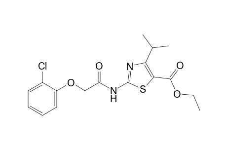 4-Isopropyl-5-ethoxycarbonyl-2-(2-chlorophenoxyacetamido)-thiazole