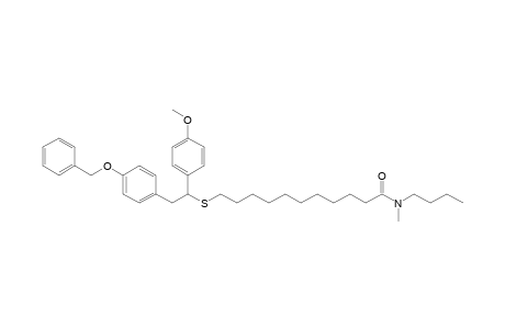 N-Butyl-N-methyl-14-[4'-(benzyloxy)phenyl]-13-(4'-methoxyphenyl)-12-thiatetradecanamide