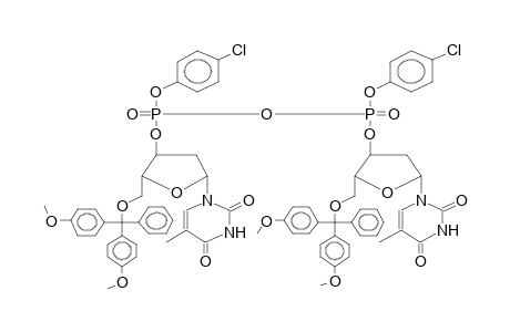 P,P'-DI(4-CHLOROPHENYL)-P,P'-BIS(5'-O-DIMETHOXYTRITYLDEOXYTHYMIDIN-3'-YL)PYROPHOSPHATE (DIASTEREOMER MIXTURE)