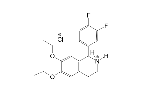 isoquinolinium, 1-(3,4-difluorophenyl)-6,7-diethoxy-1,2,3,4-tetrahydro-, chloride