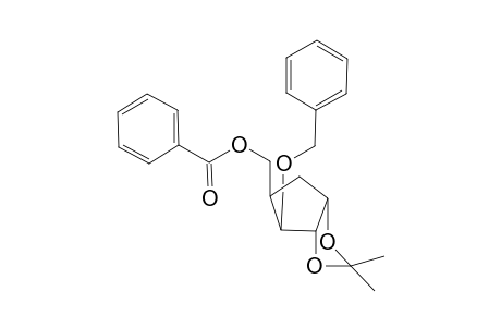 5-O-Benzoyl-3-O-benzyl-1,2-O-isopropylidene-4a-carba-.alpha.-DL-xylofuranose
