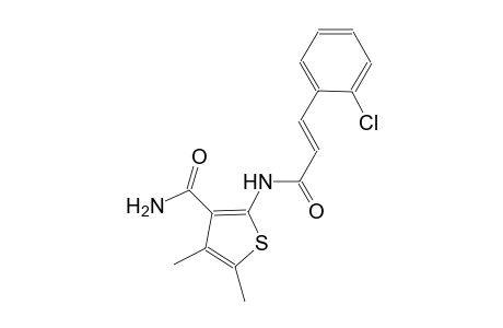 2-{[(2E)-3-(2-chlorophenyl)-2-propenoyl]amino}-4,5-dimethyl-3-thiophenecarboxamide