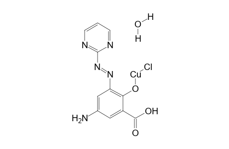 {4-amino-2-carboxy-6-[(1E)-2-(pyrimidin-2-yl)diazen-1-yl]phenoxy}(chloro)copper hydrate
