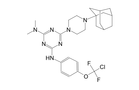 6-[4-(1-adamantyl)piperazin-1-yl]-4-N-[4-[chloro(difluoro)methoxy]phenyl]-2-N,2-N-dimethyl-1,3,5-triazine-2,4-diamine