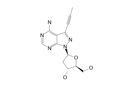 4-AMINO-1-(2-DEOXY-BETA-D-ERYTHRO-PENTOFURANOSYL)-3-(PROP-1-YNYL)-1-H-PYRAZOLO-[3.4-D]-PYRIMIDINE