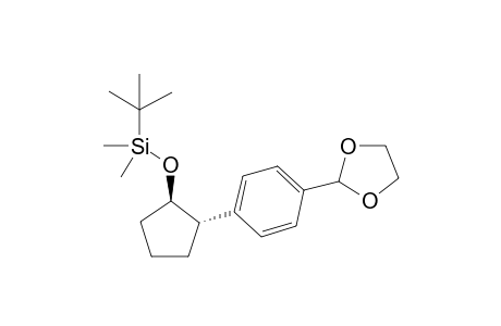 ((trans-2-(4-(1,3-dioxolan-2-yl)phenyl)cyclopentyl)oxy)(tert-butyl)dimethylsilane