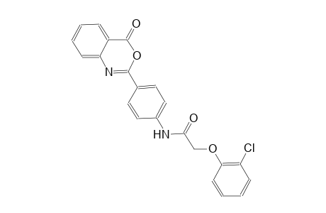 acetamide, 2-(2-chlorophenoxy)-N-[4-(4-oxo-4H-3,1-benzoxazin-2-yl)phenyl]-