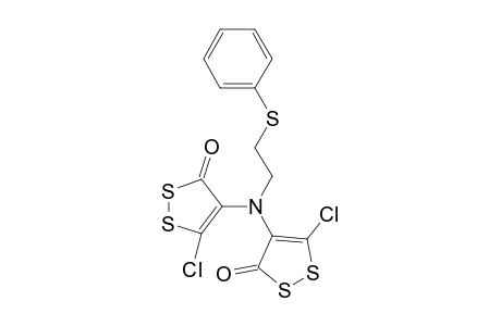N,N-Bis(5-chloro-3-oxo-1,2-dithiol-4-yl)(2-phenylthioethyl)amine
