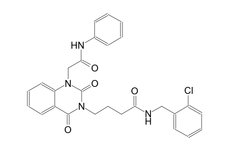 4-(1-(2-anilino-2-oxoethyl)-2,4-dioxo-1,4-dihydro-3(2H)-quinazolinyl)-N-(2-chlorobenzyl)butanamide