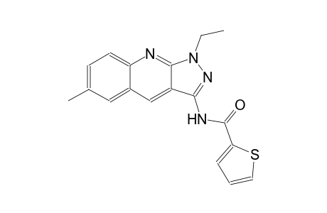 N-(1-ethyl-6-methyl-1H-pyrazolo[3,4-b]quinolin-3-yl)-2-thiophenecarboxamide