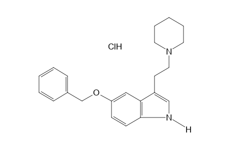 5-(BENZYLOXY)-3-(2-PIPERIDINOETHYL)INDOLE, HYDROCHLORIDE