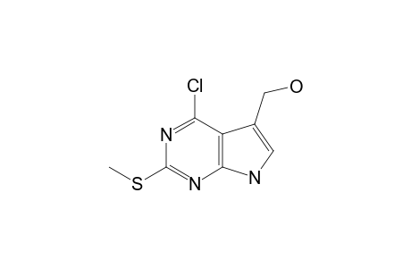 4-CHLORO-5-HYDROXYMETHYL-2-METHYLSULFANYL-7H-PYRROLO-[2,3-D]-PYRIMIDINE