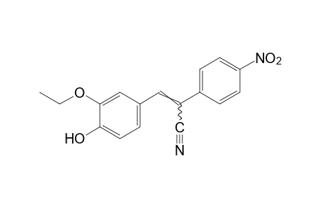 3-(3-ethoxy-4-hydroxyphenyl)-2-(p-nitrophenyl)acrylonitrile