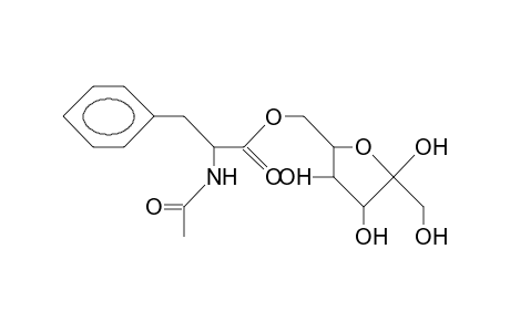 6-O-(N-Acetyl-L-phenyl-alanyl).alpha.-D-fructofuranose