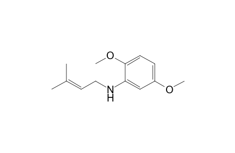 2,5-Dimethoxy-N-(3-methylbut-2-enyl)benzenamine