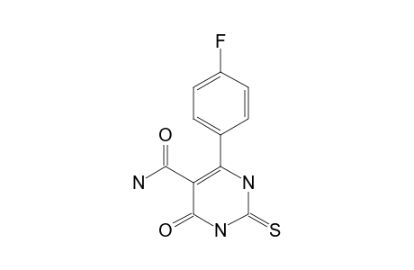 6-(PARA-FLUOROPHENYL)-4-OXO-2-THIOXO-1,2,3,4-TETRAHYDROPYRIMIDINE-5-CARBOXAMIDE