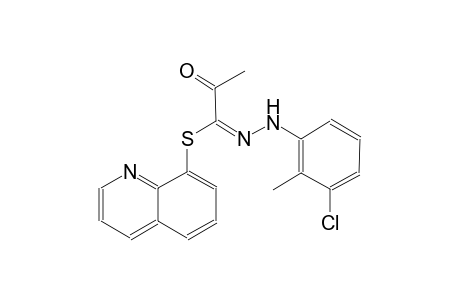 propanehydrazonothioic acid, N-(3-chloro-2-methylphenyl)-2-oxo-, 8-quinolinyl ester, (1E)-