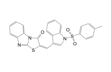 (2E)-2-({1-[(4-methylphenyl)sulfonyl]-1H-indol-3-yl}methylene)[1,3]thiazolo[3,2-a]benzimidazol-3(2H)-one