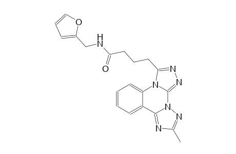 di[1,2,4]triazolo[4,3-a:1,5-c]quinazoline-3-butanamide, N-(2-furanylmethyl)-10-methyl-