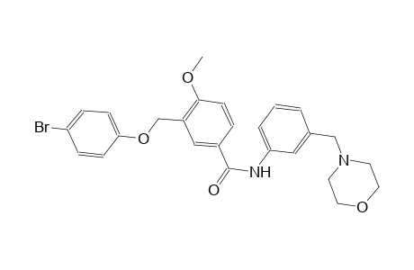 3-[(4-bromophenoxy)methyl]-4-methoxy-N-[3-(4-morpholinylmethyl)phenyl]benzamide
