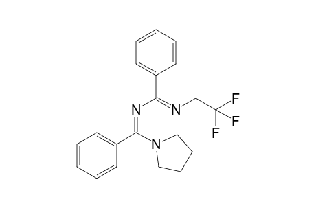 N-[(Phenyl)(pyrrolidin-1-yl)methylene]-N'-(2,2,2-trifluoroethyl)benzamidine