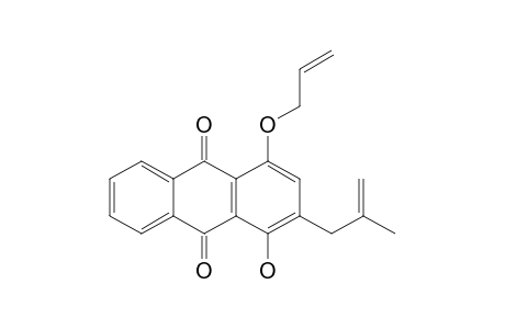 1-Hydroxy-2-(2'-methylprop-2'-enyl)-4-(prop-2''-enyloxy)anthraquinone